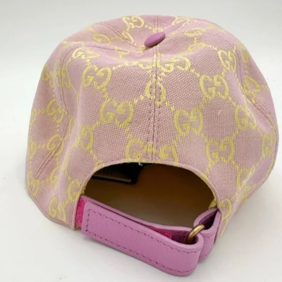 Gucci Pink and Yellow Patterned Cap - Picture 4 of 14